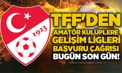 TFF'den Amatör Kulüplere Gelişim Ligleri başvuru çağrısı.. Bugün son gün!