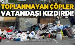 Toplanmayan çöpler vatandaşı kızdırdı!