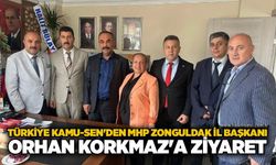 Türkiye Kamu-Sen'den MHP Zonguldak İl Başkanı Orhan Korkmaz'a ziyaret