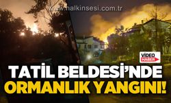 Tatil beldesinde yangın: Ekipler olay yerinde!