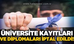 MEB ve YÖK'ten karar: 419 kişinin üniversite kaydı ve diploması iptal edildi!