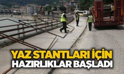 Yaz stantları için hazırlıklar başladı