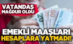 Emeklilerin maaşları yatmadı: Vatandaş ne yapacağını şaşırdı!