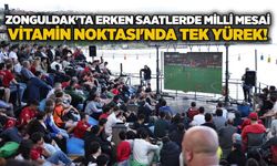 Zonguldak'ta erken saatlerde milli mesai: Vitamin Noktası'nda tek yürek!