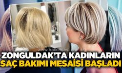 Zonguldak'ta kadınların saç bakımı mesaisi başladı!
