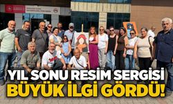 Yıl sonu resim sergisi büyük ilgi gördü!
