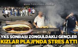 YKS sonrası Zonguldak Sahili'nde eğlence: Gençler stres attı
