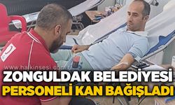 Zonguldak Belediyesi personeli Kızılay'a kan bağışladı