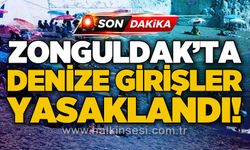 Zonguldak'ta denize girmek yasaklandı
