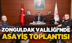 Zonguldak Valiliği'nde asayiş ve güvenlik toplantısı