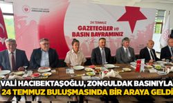 Vali Hacıbektaşoğlu, Zonguldak basınıyla 24 Temmuz buluşmasında bir araya geldi