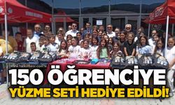 150 öğrenciye yüzme seti hediye edildi!
