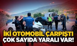 İki otomobil çarpıştı: Çok sayıda yaralı var!
