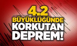 4.2 büyüklüğünde korkutan deprem!