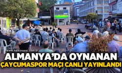 Çaycuma ile Lennestadt arasındaki dostluk maçı dev ekranda izlendi