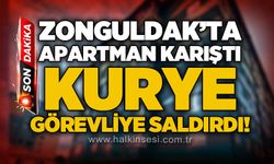 Zonguldak'ta apartman karıştı: "Kurye apartman görevlisine saldırdı" iddiası!
