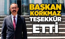 MHP İl Başkanı Orhan Korkmaz'dan teşekkür mesajı