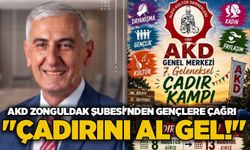 AKD Zonguldak Şubesi'nden gençlere çağrı: "Çadırını al gel!"