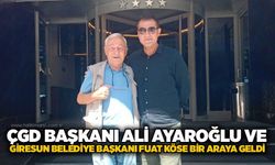 ÇGD Başkanı Ali Ayaroğlu ve Giresun Belediye Başkanı Fuat Köse bir araya geldi