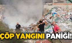 Çöp yangını paniği!