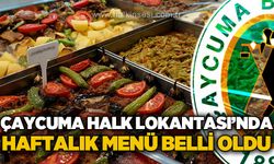 Çaycuma Belediyesi Halk Lokantası haftalık menüsü açıklandı