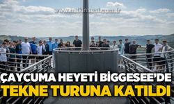 Çaycuma heyeti Biggesee'de tekne turuna katıldı