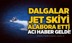 Dalgalar jet skiyi alabora etti: Acı haber geldi!
