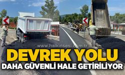 Devrek yolunda hummalı çalışma: Yol daha güvenli hale getirilecek