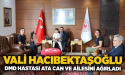 Vali Hacıbektaşoğlu DMD hastası Ata Can ve ailesini ağırladı
