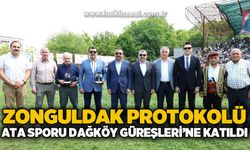 Zonguldak protokolü Kozlu Dağköy Yağlı Güreşleri'ne katıldı