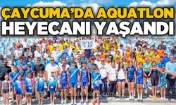 Çaycuma'da Aquatlon heyecanı yaşandı