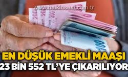 En düşük emekli maaşı 23 bin 552 TL'ye çıkarılıyor