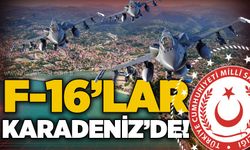 F-16'lar Karadeniz'de uçuş gerçekleştirdi!