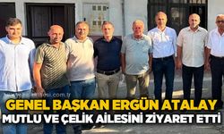 TÜRK-İŞ Genel Başkanı Ergün Atalay'dan Mutlu ve Çelik ailelerine ziyaret