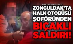 Halk otobüsü şoföründen bıçaklı saldırı girişimi!