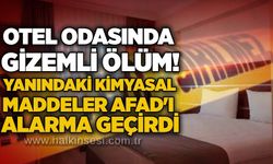 Otel odasında gizemli ölüm! Yanındaki kimyasal maddeler AFAD'ı alarma geçirdi