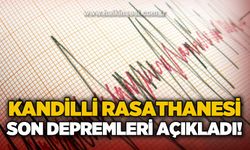 Kandilli Rasathanesi son depremleri açıkladı: En büyüğü Elazığ'da 3.5