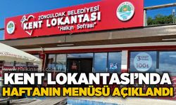 Kent Lokantası'nda haftanın menüsü açıklandı