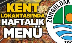 Zonguldak Kent Lokantası'nın haftalık menüsü açıklandı