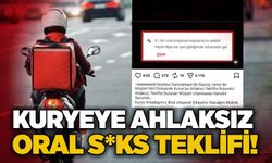 Kuryeye ahlaksız oral s*ks teklifi!