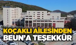 Koçaklı ailesi adına Bülent Ecevit Üniversitesi'ne teşekkür mesajı
