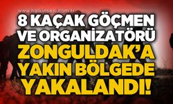 Zonguldak'a yakın bölgede düzensiz göç operasyonu: 8 göçmen ve 1 organizasyon yakalandı!
