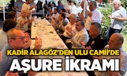 Kadir Alagöz'den Ulu Camii'de aşure ikramı
