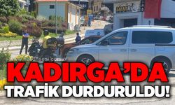 Zonguldak'ta Kadırga Yokuşu'nda trafik durduruldu