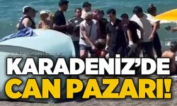 Karadeniz'de can pazarı: Boğulmaktan son anda kurtarıldı