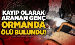 Kayıp olarak aranan genç ormanda ölü bulundu!