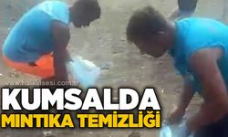 Kumsalda mıntıka temizliği
