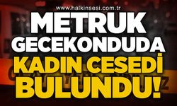 Metruk gecekonduda kadın cesedi bulundu