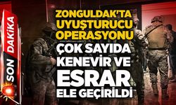 Zonguldak'ta Uyuşturucu Operasyonu: Çok sayıda kenevir ve esrar ele geçirildi