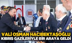Vali Osman Hacıbektaşoğlu Kıbrıs Gazileriyle bir araya geldi